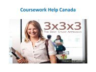 Coursework Help Online by Experts of MyAssignmenthelp.com