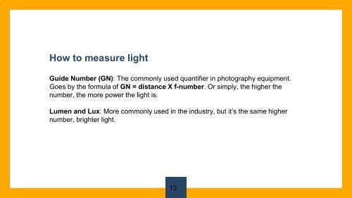 Photography lighting-basics