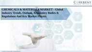 Chemicals & materials market is expected to growth over the forecast period 2016 – 2024