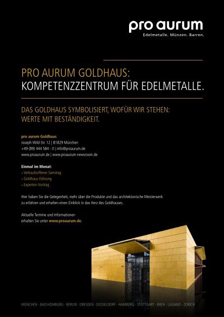 pro aurum Magazin 3/2017