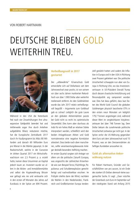 pro aurum Magazin 3/2017