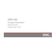 2012 05 07 Presentation Q1 2012 - QSC