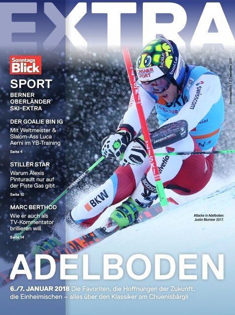 SonntagsBlick Beilage Ski Weltcups Adelboden und Wengen 2018