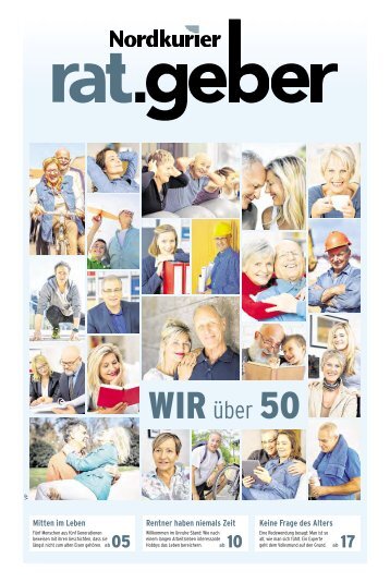 Nordkurier Ratgeber "Wir über 50" Südvorpommern