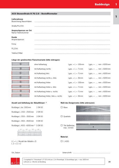 ACO Haustechnik Preisliste 2018 - 01_Baddesign