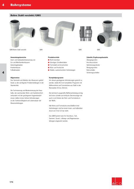 ACO Haustechnik Preisliste 2018 - 04 Rohrsysteme