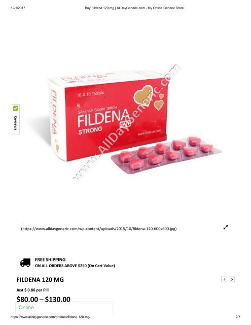 Buy Fildena 120 mg _ AllDayGeneric