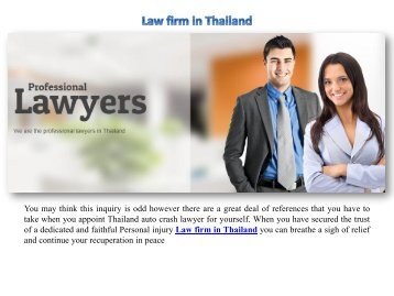 Law firm in Thailand