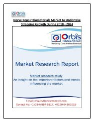 Nerve Repair Biomaterials Market to Perceive Substantial Growth During 2018 - 2024