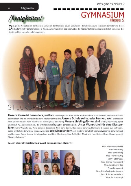 Schülerzeitung 2015-2016
