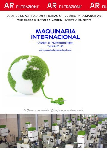 ASPIRACION Y FILTRACION DE AIRE AR FILTRAZIONI - MAQUINARIA INTERNACIONAL