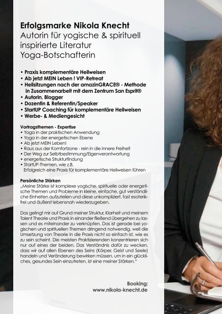 Nikola Knecht Yoga Aufklärerin