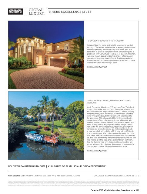 December 2017 Palm Beach Real Estate Guide