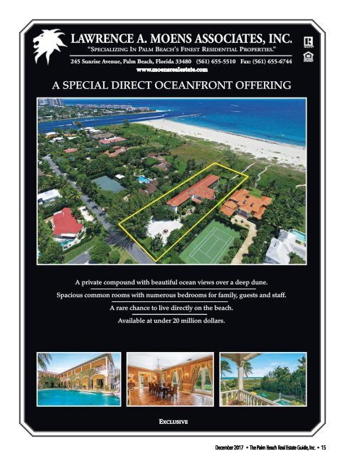 December 2017 Palm Beach Real Estate Guide