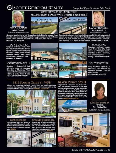 December 2017 Palm Beach Real Estate Guide