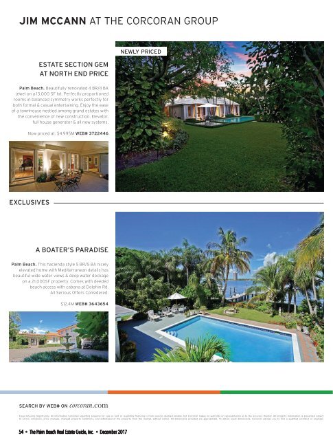 December 2017 Palm Beach Real Estate Guide