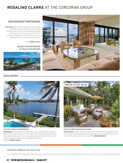 December 2017 Palm Beach Real Estate Guide