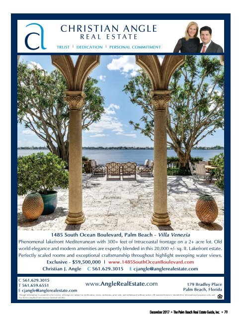 December 2017 Palm Beach Real Estate Guide