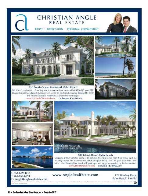 December 2017 Palm Beach Real Estate Guide