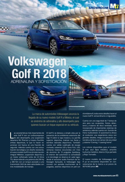 Mundo Automotriz 261 Diciembre 2017