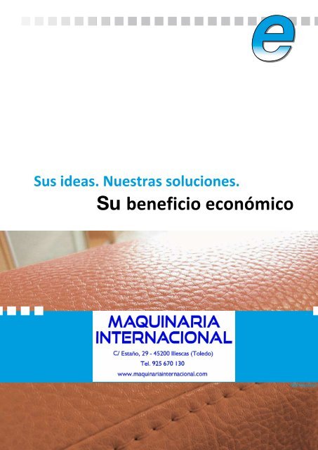 MAQUINAS DE CORTE DE CUERO Y PIEL - MAQUINARIA INTERNACIONAL