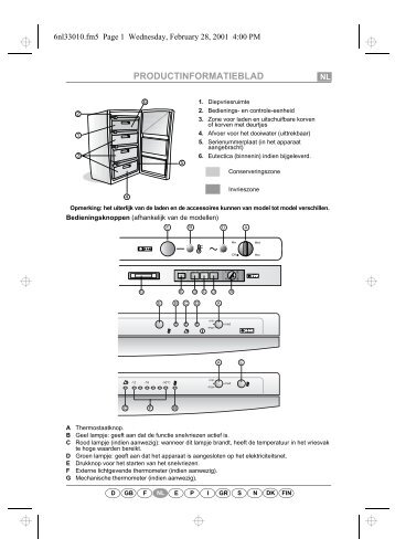 KitchenAid 546/G-IT - 546/G-IT NL (850754615000) Scheda programmi