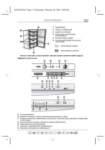 KitchenAid 546/G-IT - 546/G-IT FI (850754615000) Scheda programmi