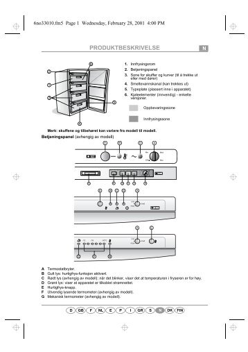 KitchenAid 546/G-IT - 546/G-IT NO (850754615000) Scheda programmi