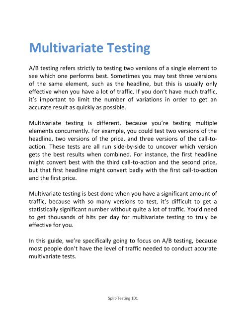 Split Testing Guide - Why Split Testing Is Important