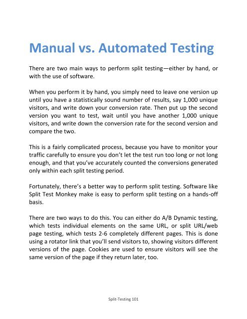 Split Testing Guide - Why Split Testing Is Important