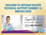 Netgear router technical Support Number