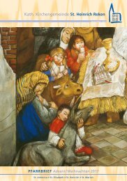 Katholische Kirchengemeinde St. Heinrich Reken, Pfarrbrief Weihnachten 2017