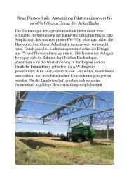 Agrophotovoltaik