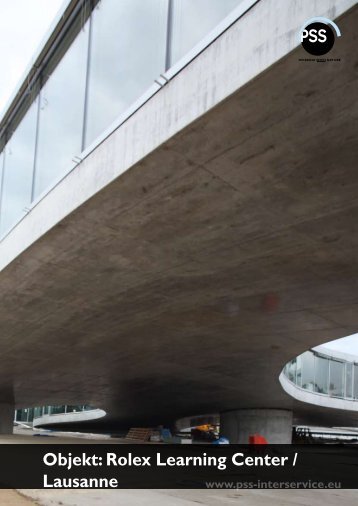 Objekt: Rolex Learning Center / Lausanne - PSS Interservice, All ...