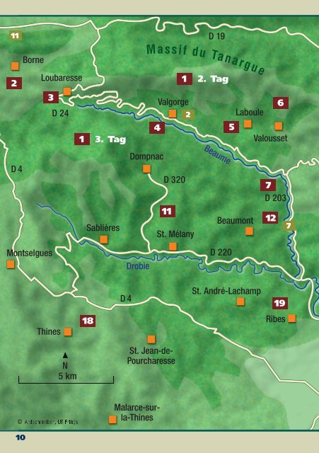 Die wilden Berge der Ardèche (Auszug, Blick ins Buch)