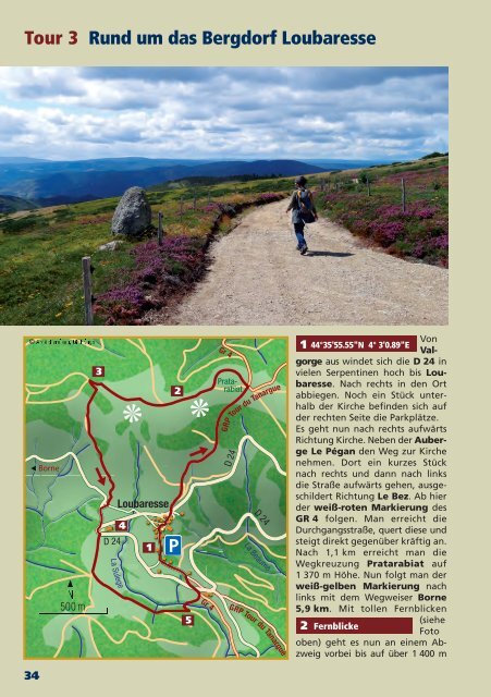 Die wilden Berge der Ardèche (Auszug, Blick ins Buch)