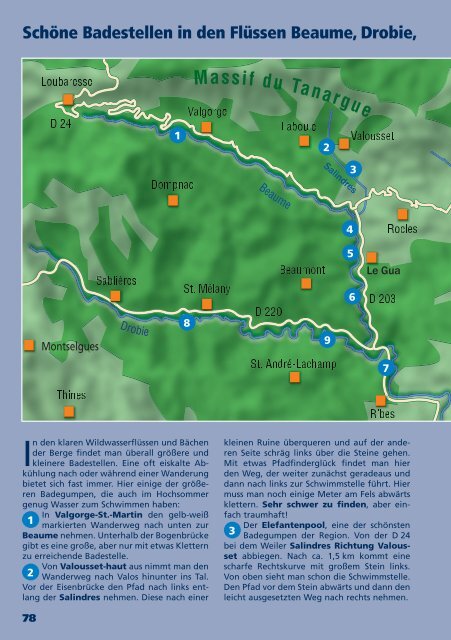 Die wilden Berge der Ardèche (Auszug, Blick ins Buch)