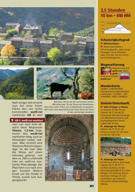 Die wilden Berge der Ardèche (Auszug, Blick ins Buch)