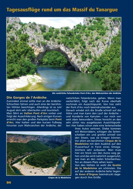 Die wilden Berge der Ardèche (Auszug, Blick ins Buch)