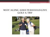Why Aging Adults Should Give Golf a Try