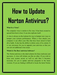 How to Update Norton Antivirus