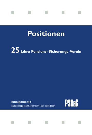 Betriebliche Altersversorgung - PSVaG