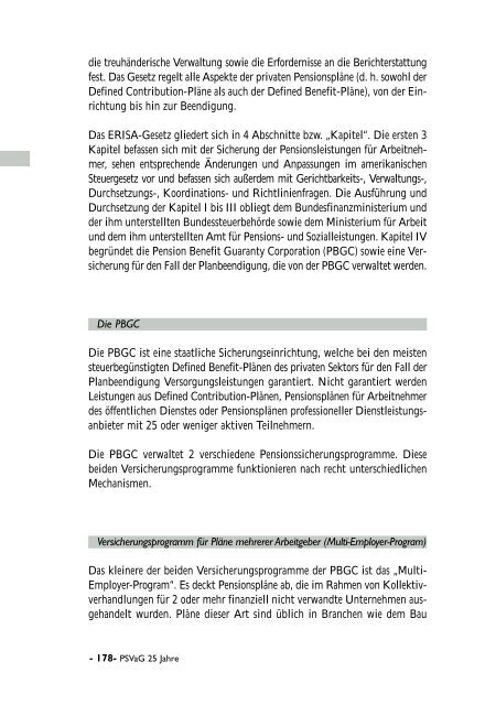 Betriebliche Altersversorgung - PSVaG