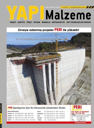 Yapı Malzeme Dergisi Aralık 2017 Sayısı