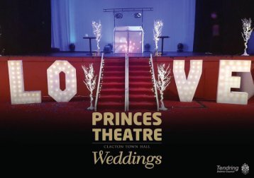 Princes Theatre - Wedding Brouchure