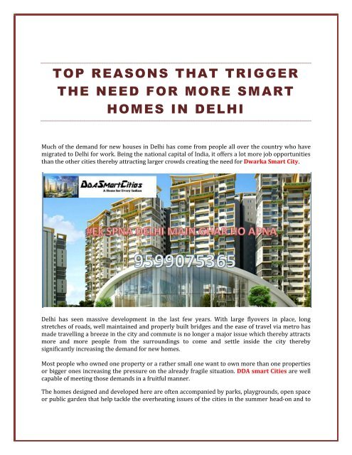 SMART HOMES IN DELHI