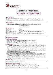 HAFTKLEBER P - +bausion+Strassenbau-Produkte GmbH