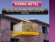 KARMA METAL yuk tasima ekipmanlari yuk sepeti cesitleri istanbul konya izmir ankara