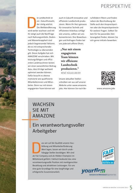 AMAZONE GO MAGAZIN - AUSGABE 2018