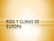 RÍOS Y CLIMAS DE EUROPA